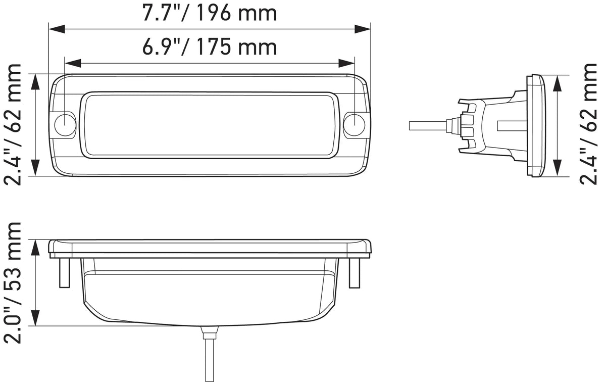 HELLA X-Treme Series LED Driving Lights technical diagram, rugged aluminum housing, IP69K, off-road auxiliary high-beam dimensions.