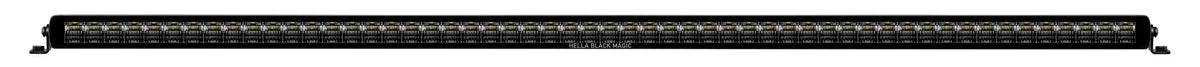 HELLA Black Magic LED Lightbar 50" Slim — front view of LED array with clear lens