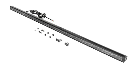 HELLA Black Magic LED Lightbar 50" Slim — angled view of slim LED bar