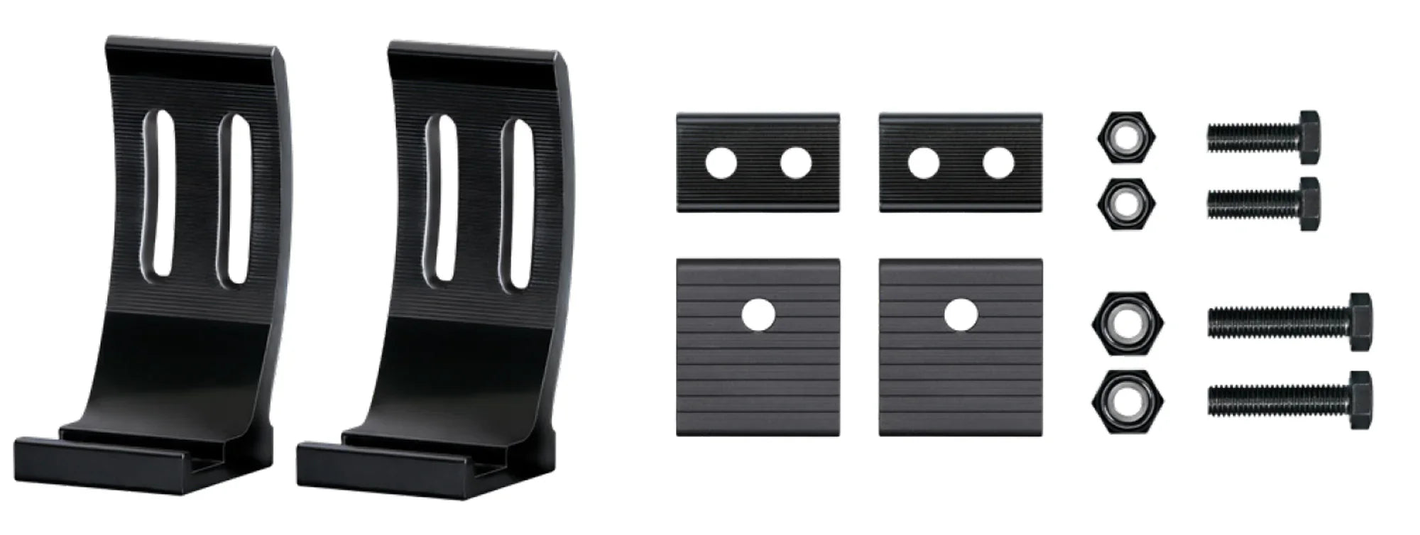 HELLA X-Treme Series off-road LED Driving Lights mounting hardware, rugged aluminum brackets, IP69K rated.