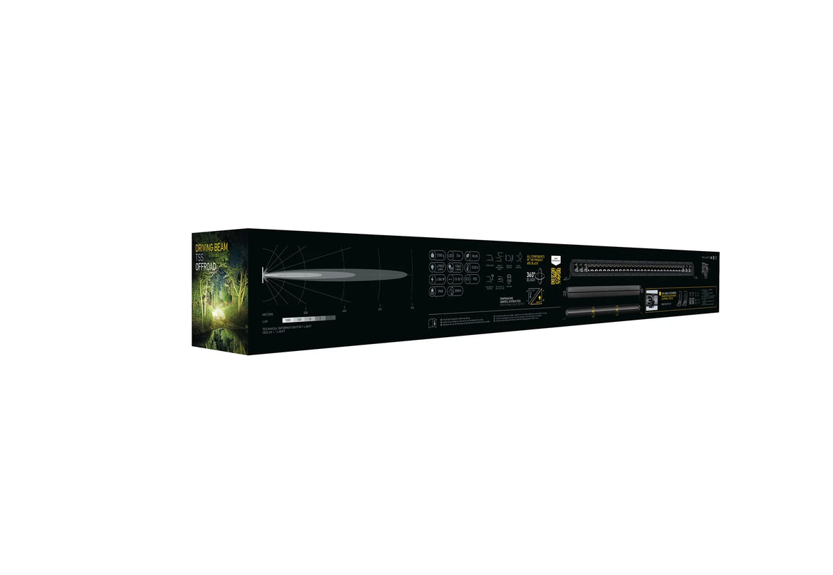 HELLA Black Magic Tough Slim Lightbar 30" — retail packaging shot