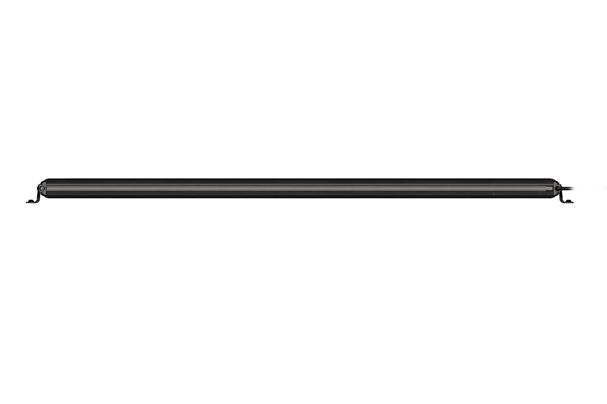 HELLA Black Magic Tough Slim Lightbar 50" — back view with mounting brackets