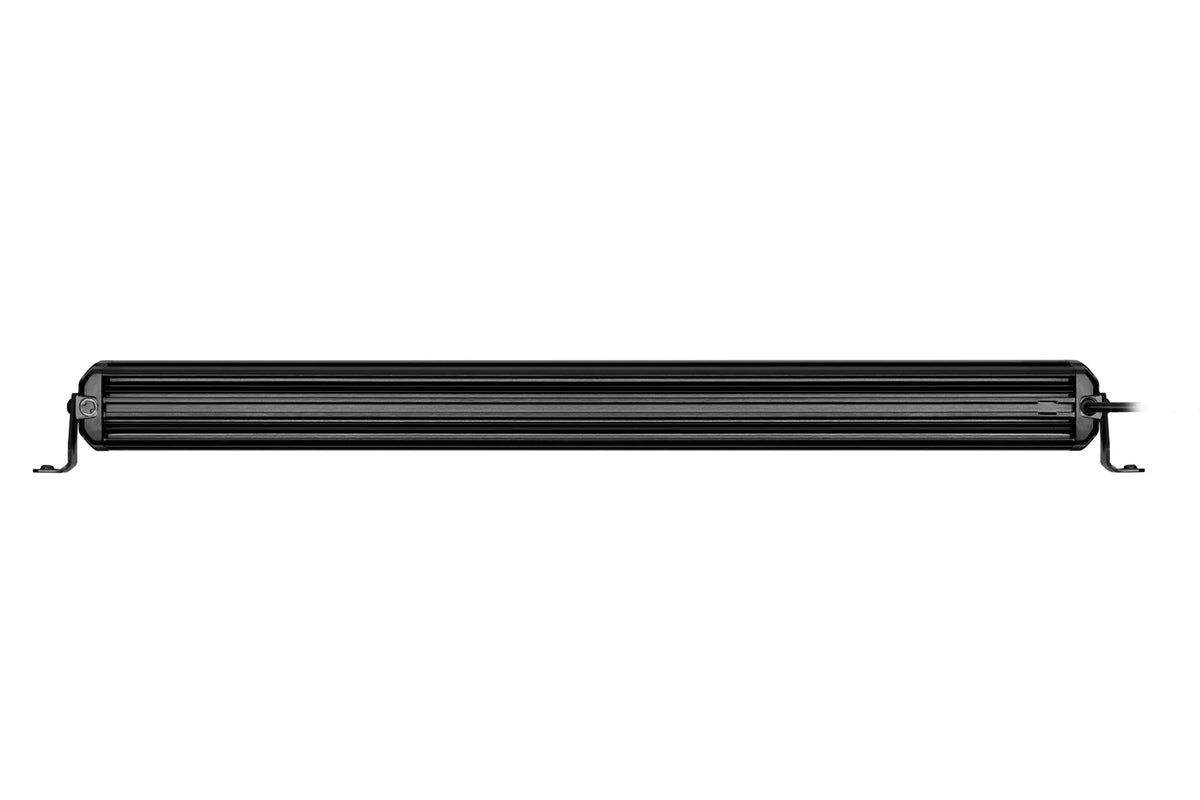 HELLA Black Magic Tough Double Row Lightbar 30" — back view with mounting brackets