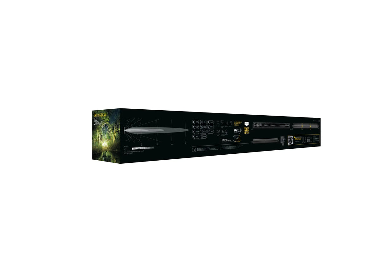 HELLA Black Magic Tough Double Row Lightbar 30" — retail packaging shot