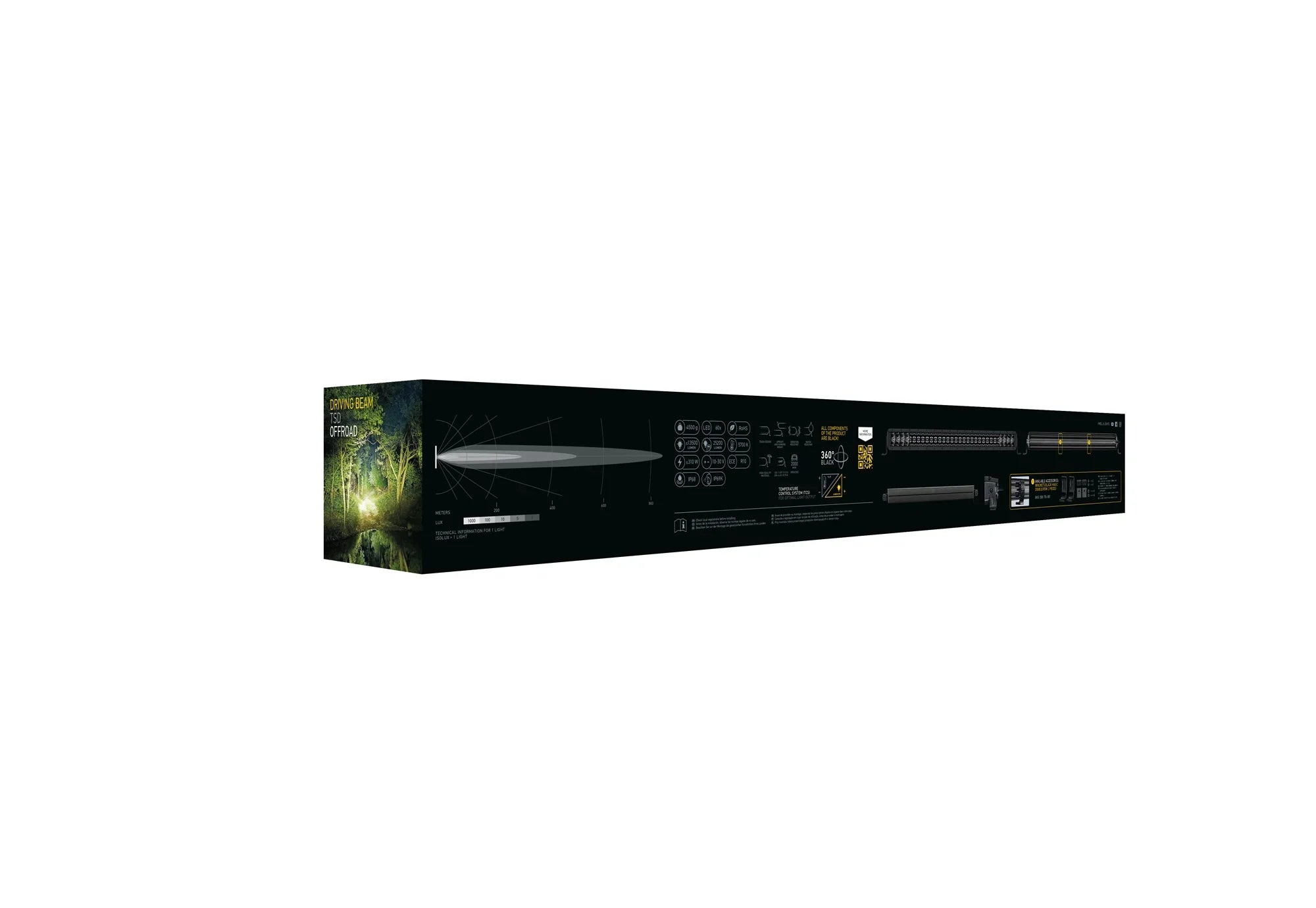 HELLA Black Magic Tough Double Row Lightbar 30" — retail packaging shot