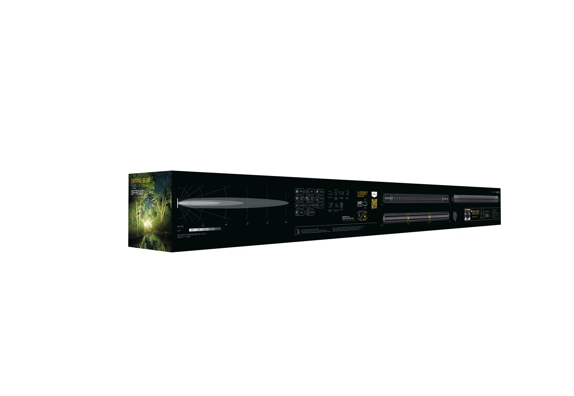 HELLA Black Magic Tough Double Row Lightbar 40" — product packaging detail