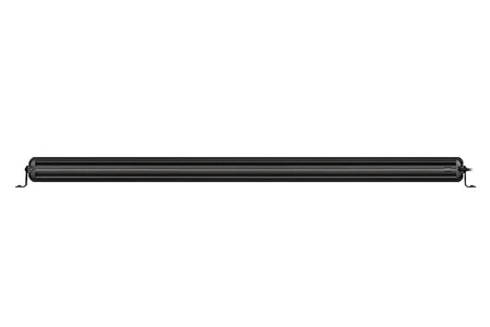 HELLA Black Magic Tough Double Row Lightbar 50" — back view with mounting brackets