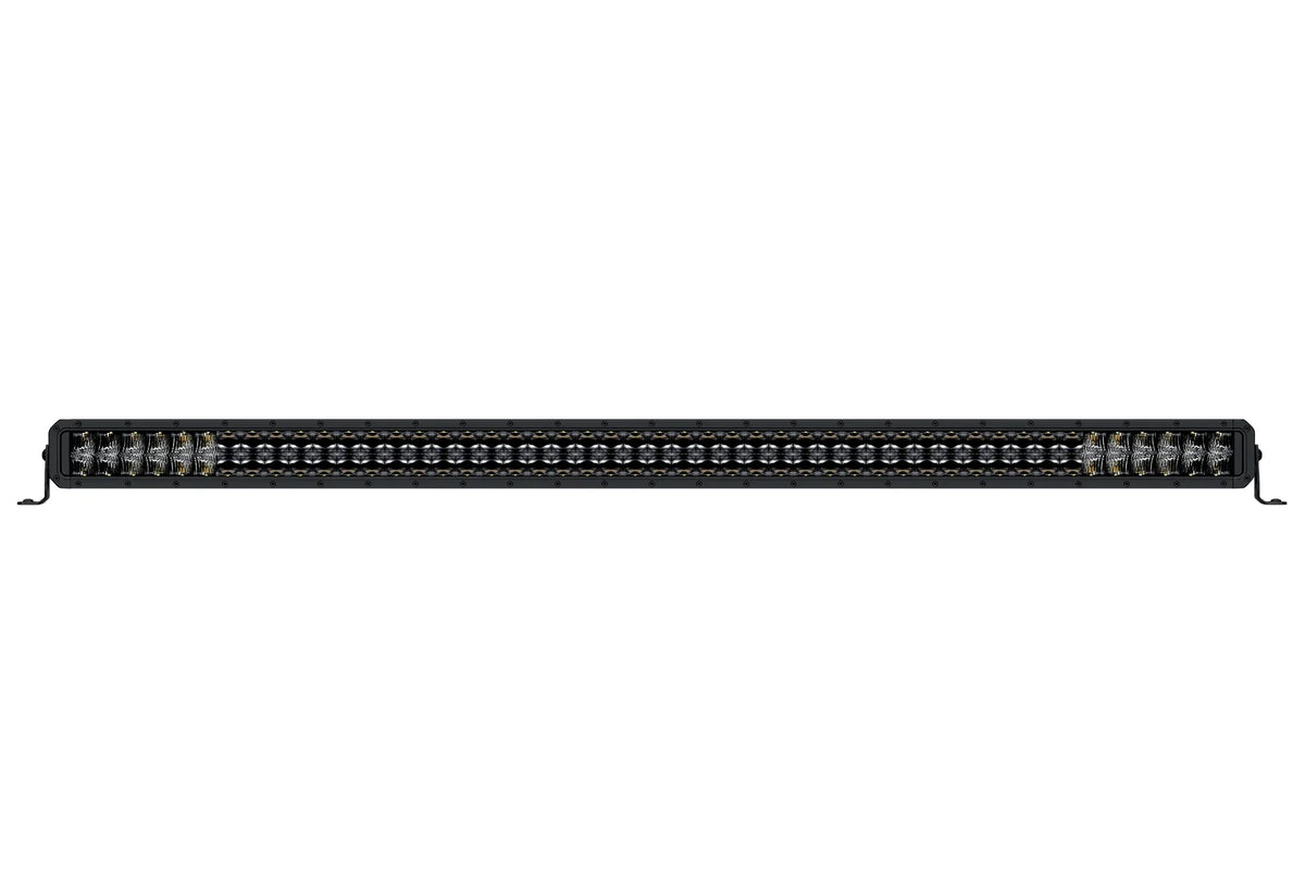 HELLA Black Magic Tough Double Row Lightbar 50" — front view showing dual rows of LEDs