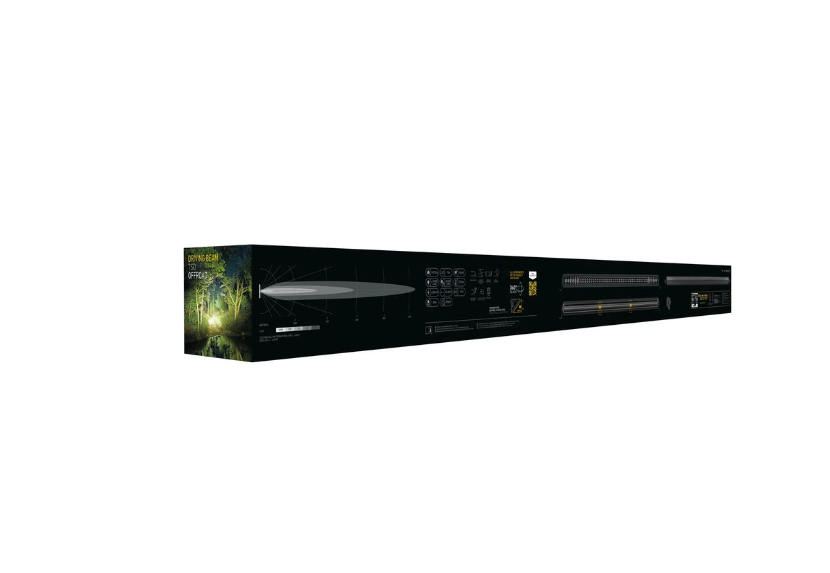 HELLA Black Magic Tough Double Row Lightbar 50" — retail packaging shot
