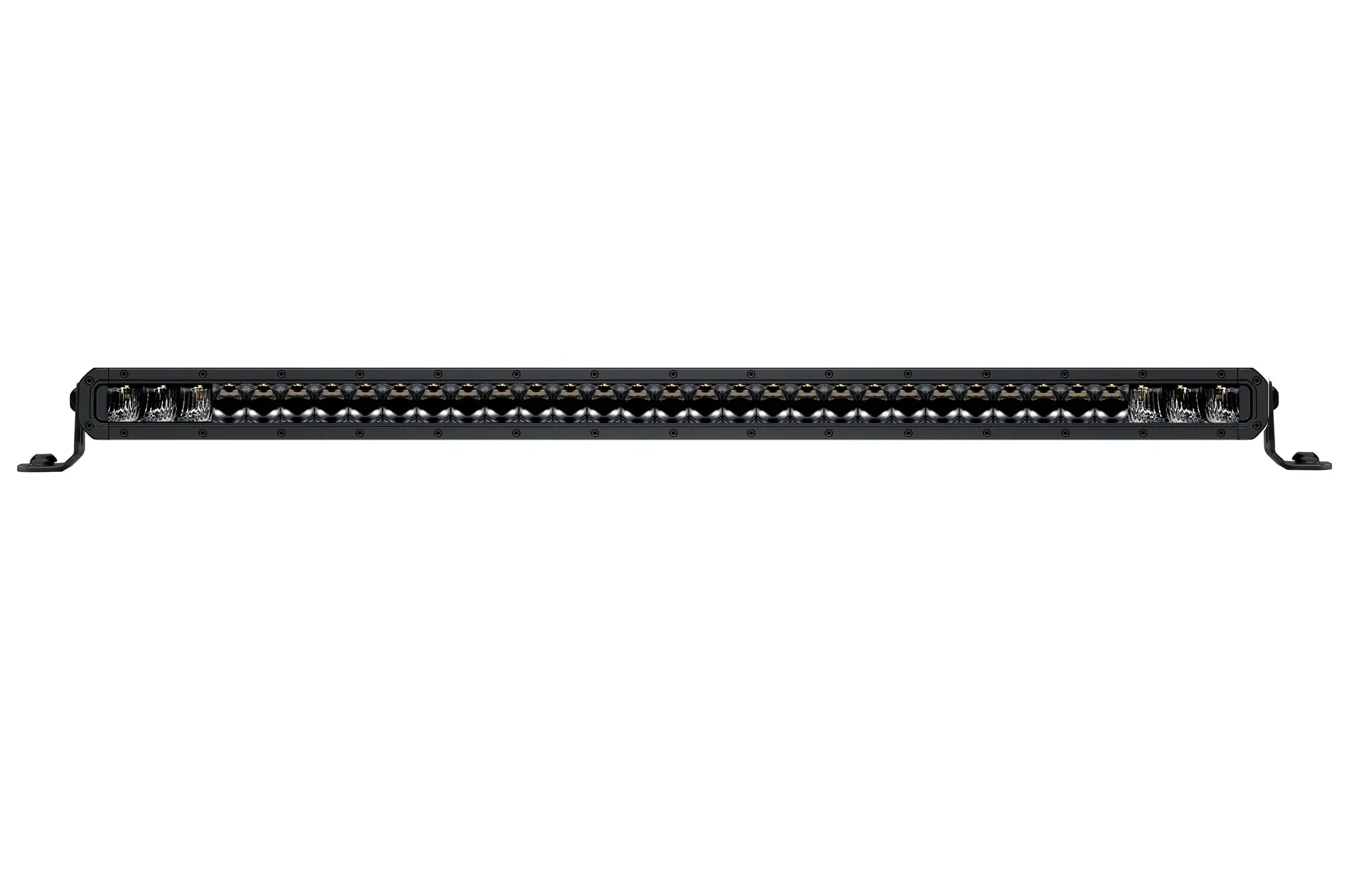 HELLA Black Magic Tough Slim Curved Lightbar 30" — front view of LED array