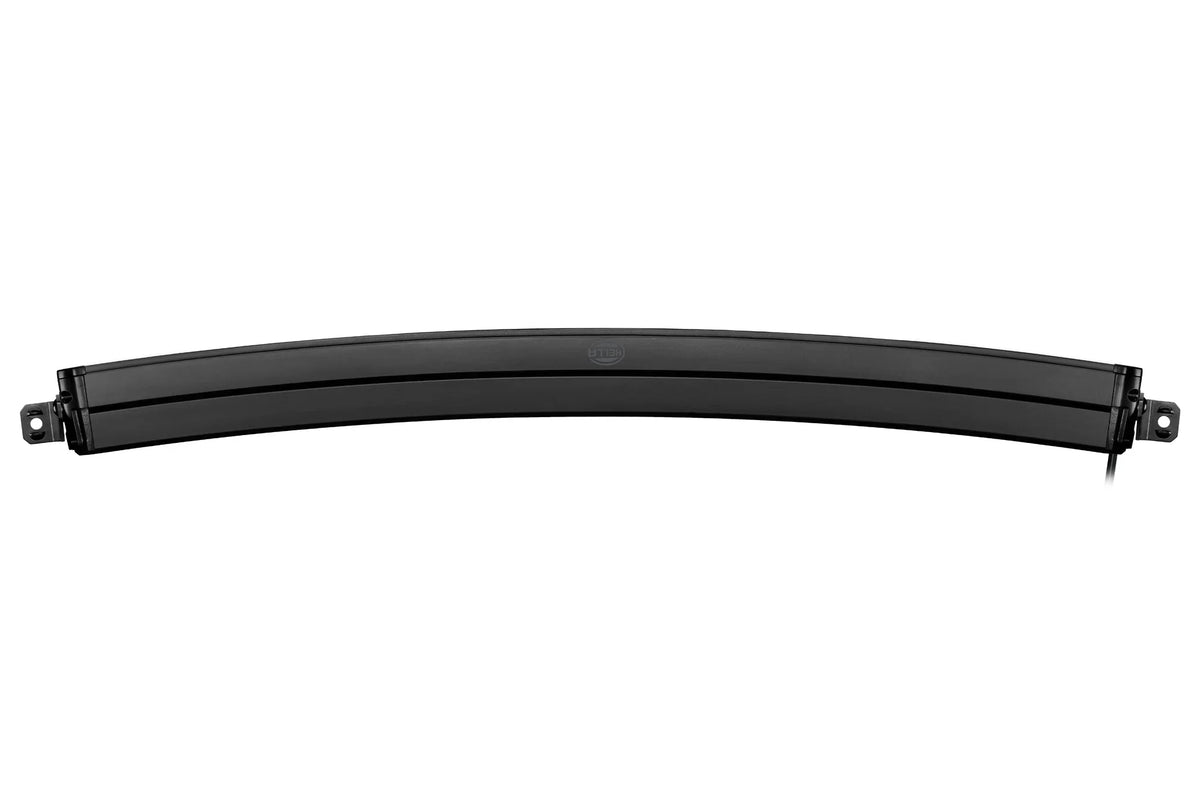 HELLA Black Magic Tough Slim Curved Lightbar 30" — top view of slim LED bar