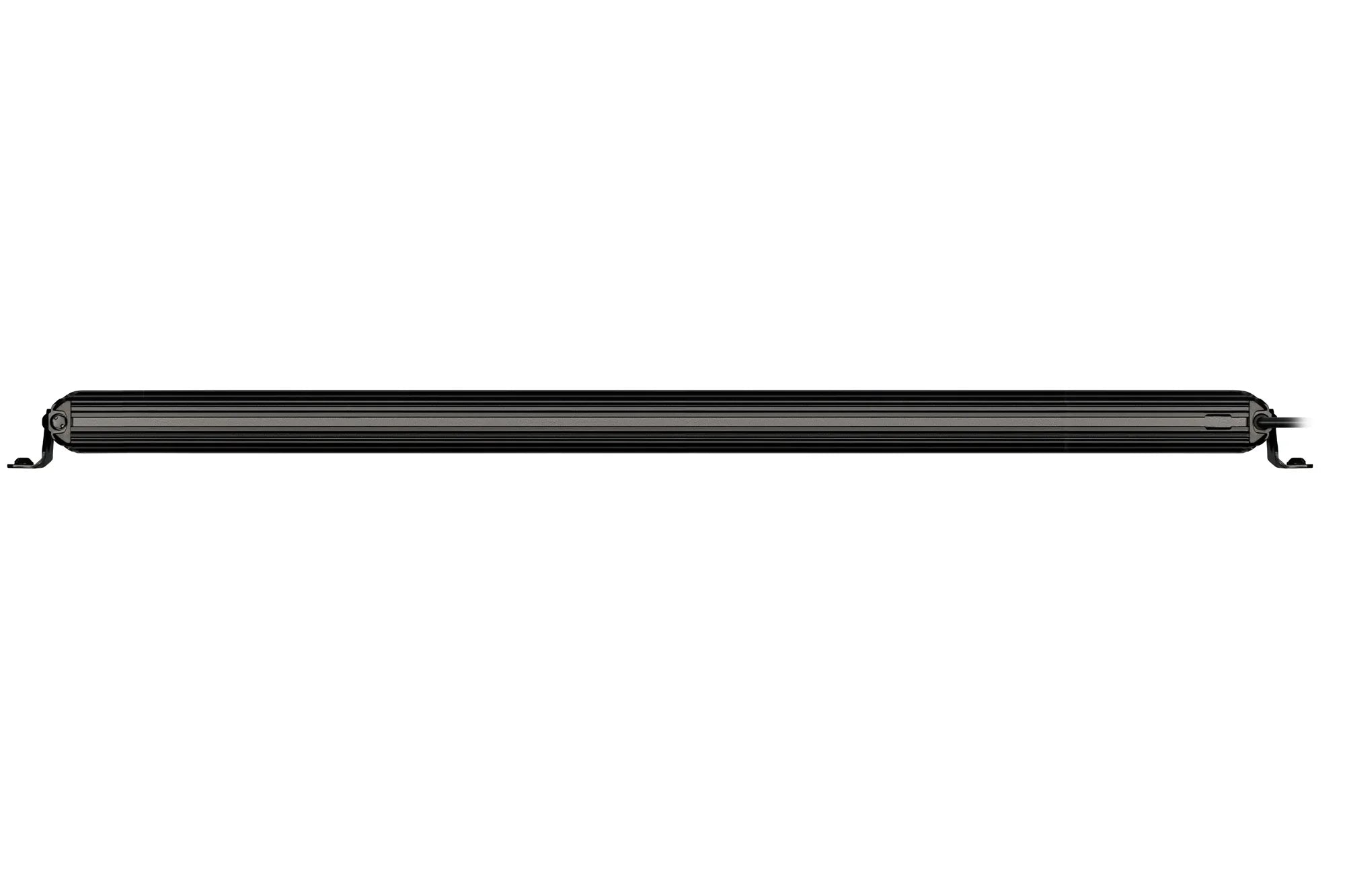 HELLA Black Magic Tough Slim Curved Lightbar 40" — back view with mounting brackets
