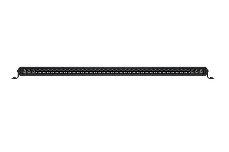 HELLA Black Magic Tough Slim Curved Lightbar 40" — front view of LED array with clear lens