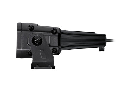 HELLA Black Magic Tough Slim Curved Lightbar 40" — left side view of slim curved housing