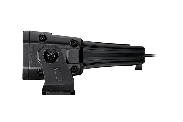 HELLA Black Magic Tough Slim Curved Lightbar 40" — side view of slim curved housing