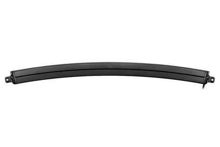 HELLA Black Magic Tough Slim Curved Lightbar 40" — top view of slim LED bar