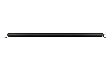 HELLA Black Magic Tough Slim Curved Lightbar 50" — back view with mounting brackets