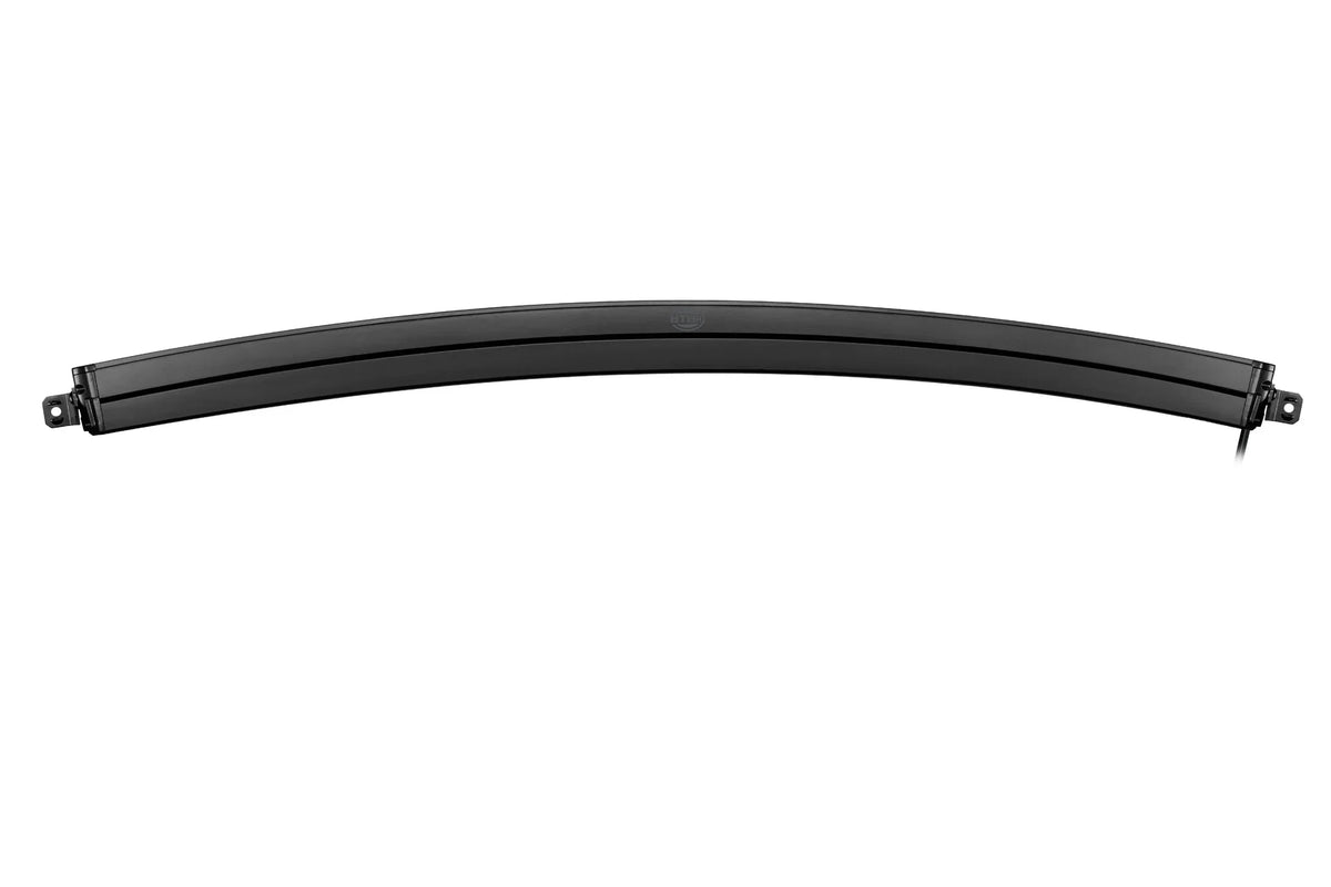 HELLA Black Magic Tough Slim Curved Lightbar 50" — top view of slim LED bar
