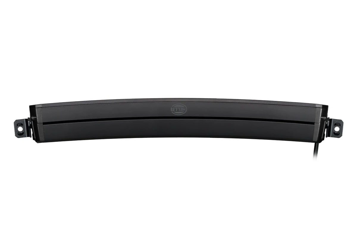 HELLA Black Magic Tough Double Row Curved Lightbar 20" — top view of dual-row LED bar