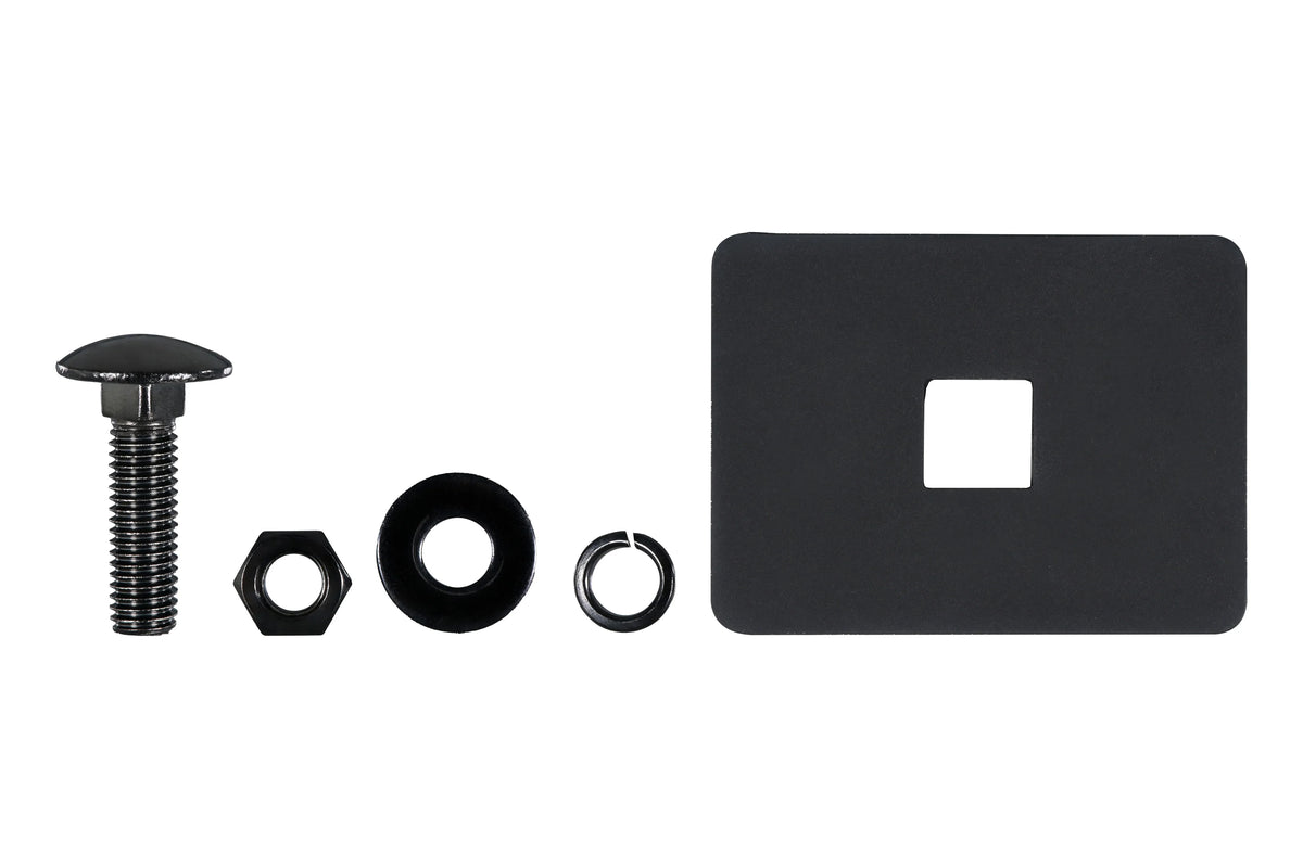 HELLA X-Treme Series LED Driving Lights mounting hardware kit with rugged black metal components.