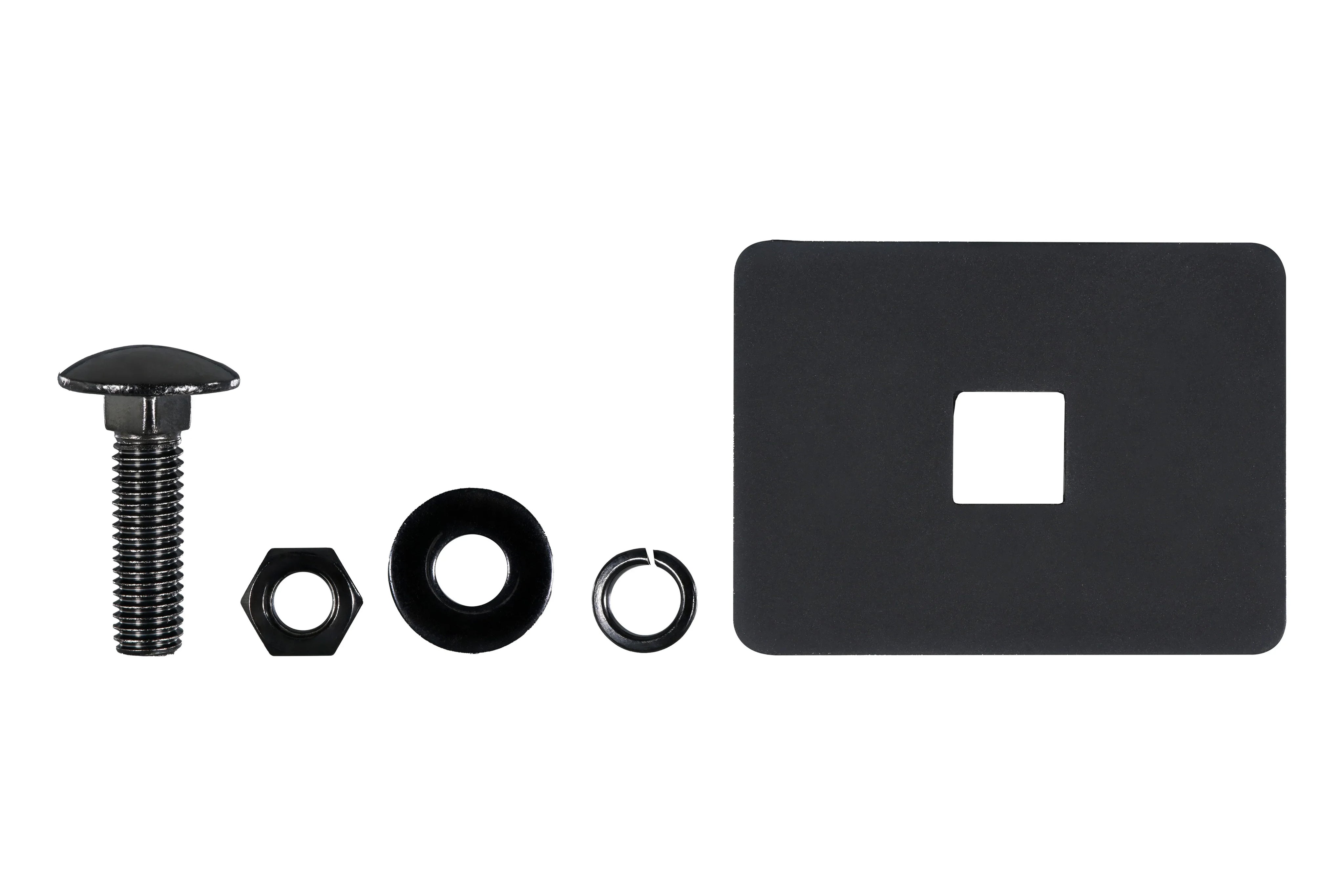 HELLA X-Treme Series LED Driving Lights mounting hardware kit with rugged black metal components.