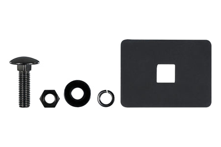 HELLA X-Treme Series LED Driving Lights mounting hardware kit with rugged black metal components.