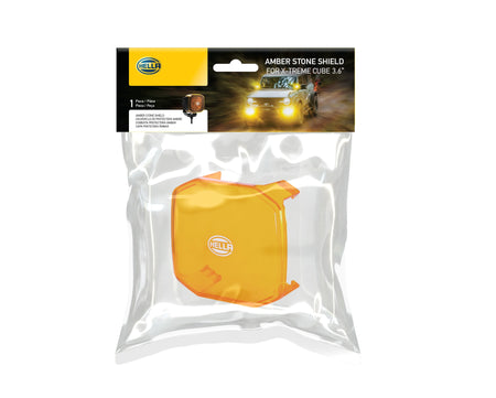 HELLA X-Treme Series Amber Stone Shield for LED Driving Lights, IP69K, off-road auxiliary high-beam.