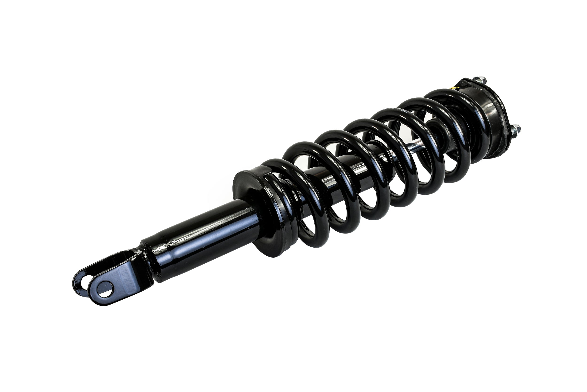 Black Hella Performance 2" leveling strut with coil spring for RAM 1500.