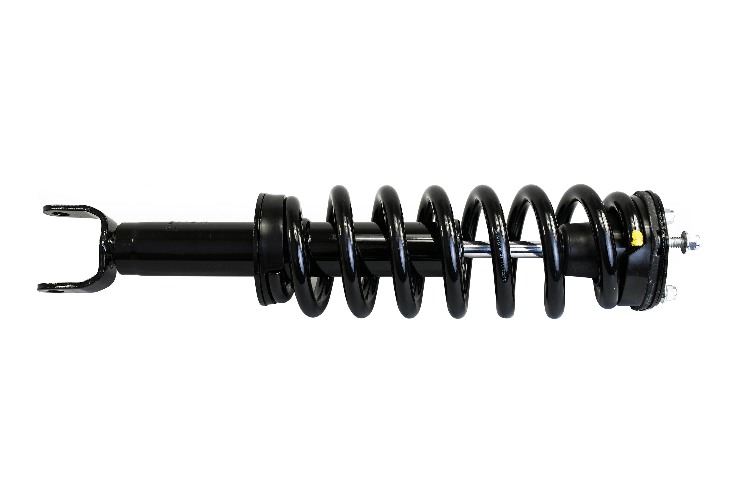 Black 2" leveling strut for RAM 1500 (2009-2018) with coil spring and mounting hardware.