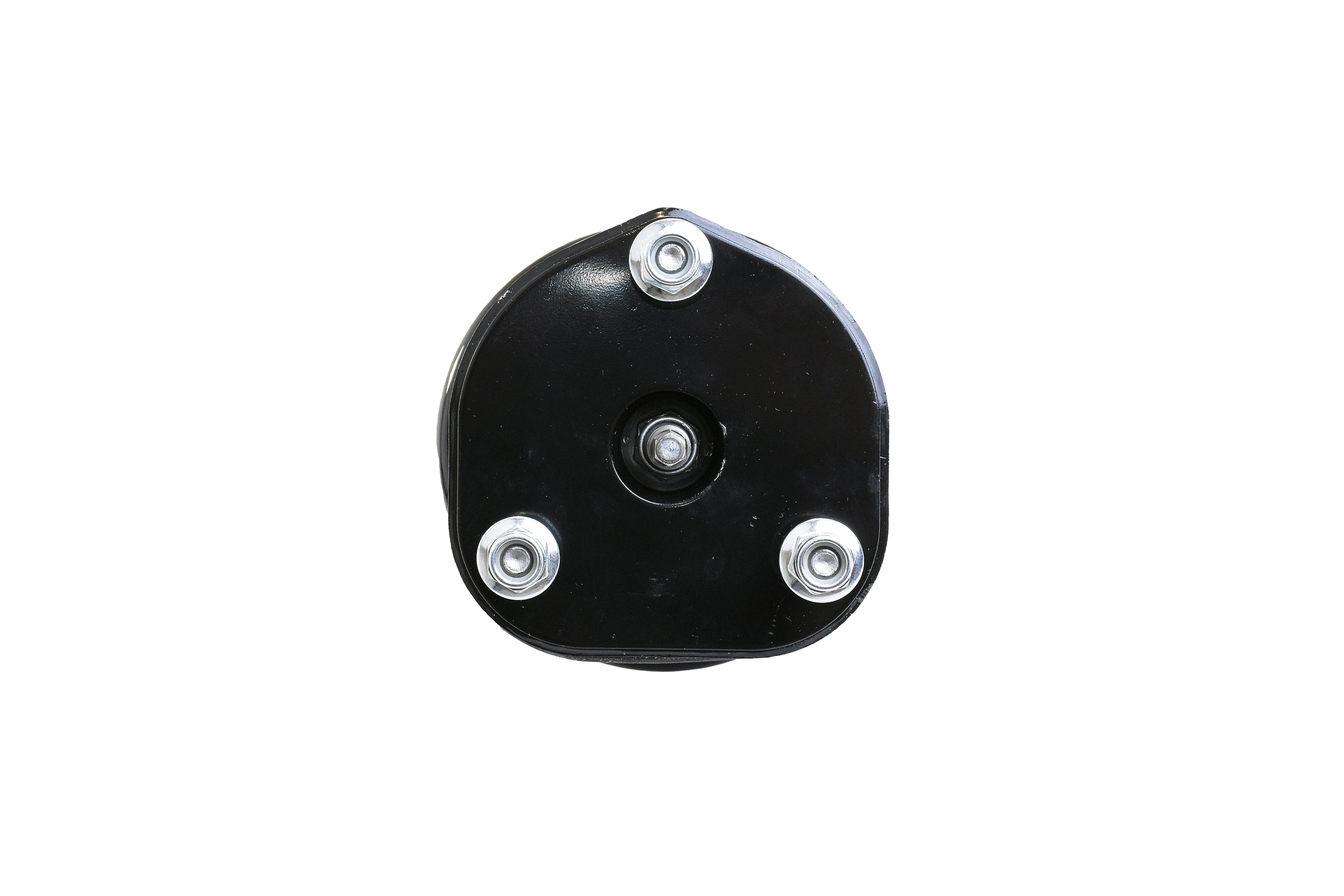 Black Hella Performance 2" leveling strut top mount with three silver bolts for RAM 1500.