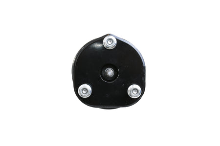 Black Hella Performance 2" leveling strut top mount with three silver bolts for RAM 1500.