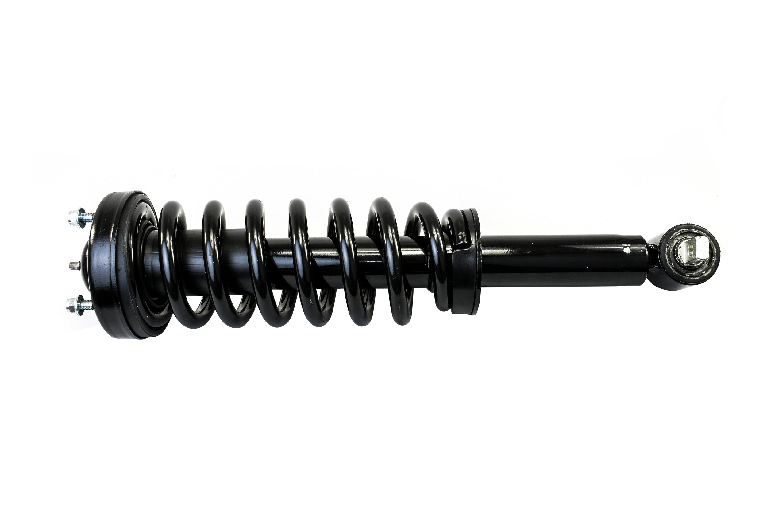 Black Hella Performance 2" leveling strut for 2014+ Ford F150, featuring a coil spring and shock absorber.