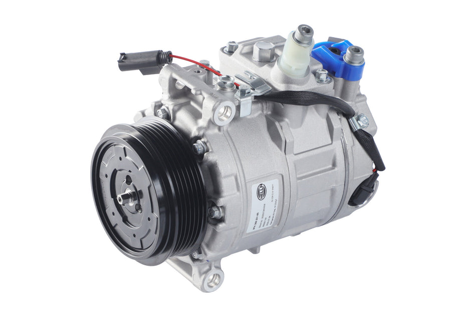 HELLA, AC COMPRESSOR, MERCEDES-BENZ, C240, C320, CL500, CL55 AMG, CLK320, CLS500, CLS55 AMG, CLS550, E320, E350, E500, E55 AMG, E550, GL450, GL550, ML350, ML500, ML550, R350, R500, S350, S430, S500, S55 AMG, SL500, SL55 AMG, 2000-2012