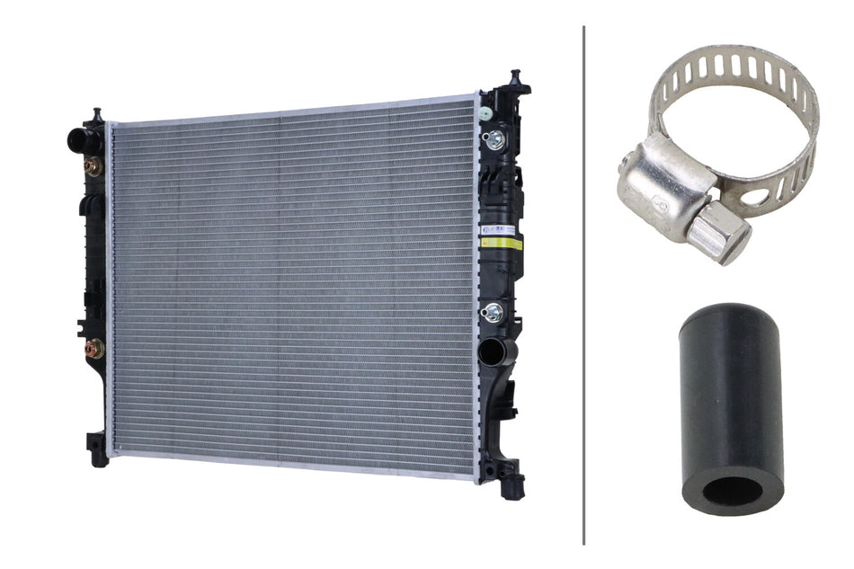 HELLA Radiator MERCEDES-BENZ, ML350, ML500, R350, R500, 2006-2012