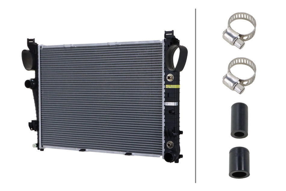 HELLA Radiator MERCEDES-BENZ, CL500, CL55 AMG, CL600, CL65 AMG, S430, S500, S55 AMG, S600, S65 AMG, SL55 AMG, SL63 AMG, SL65 AMG, 2000-2012