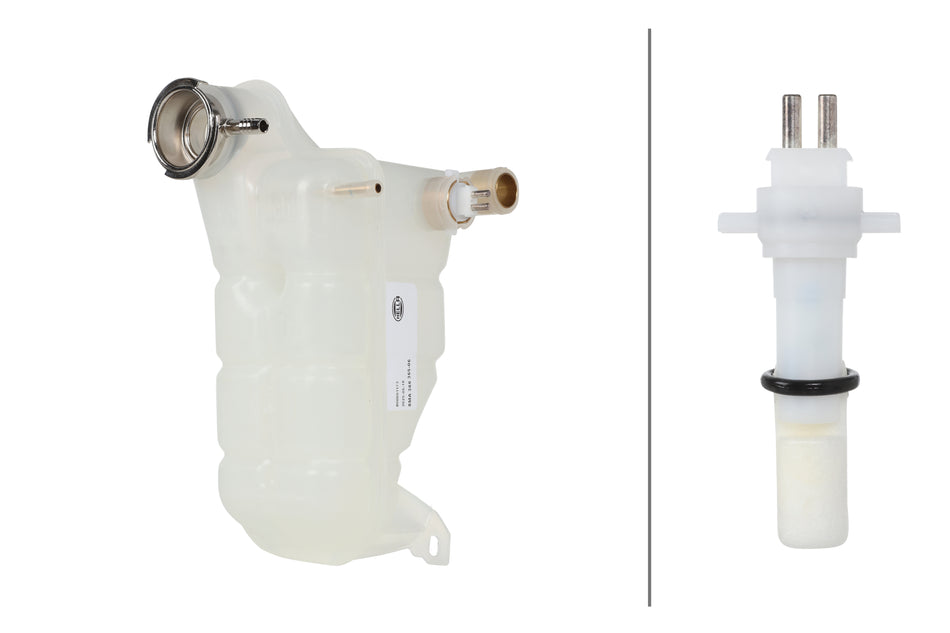 HELLA, ENGINE COOLANT RESERVOIR, MERCEDES-BENZ, 190D, 190E, 260E, 300CE, 300D, 300E, 300TD, 300TE, 1975-1993