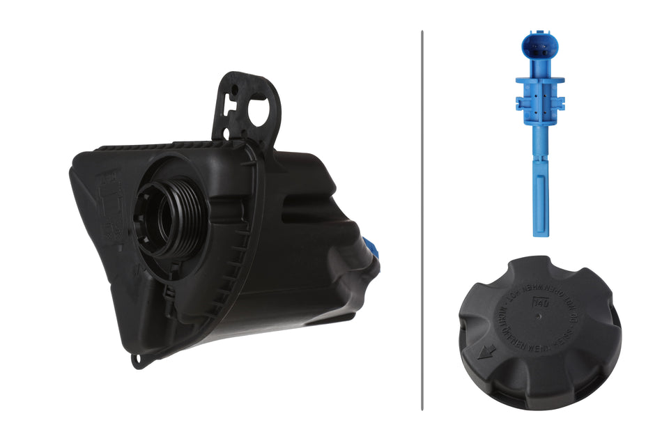 HELLA, ENGINE COOLANT RESERVOIR, BMW, 530I, 535D, 535D XDRIVE, 535I, 535I GT, 535I XDRIVE, 540I, 640I, 640I GRAN COUPE, 640I XDRIVE, 740I, 740LI, 740LI XDRIVE, ACTIVEHYBRID 5, ACTIVEHYBRID 7, ALPINA B7, 2010-2019