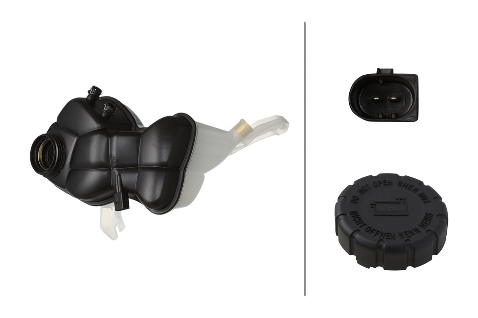 HELLA, ENGINE COOLANT RESERVOIR, MERCEDES-BENZ, 250, CL550, CL600, CL63 AMG, CL65 AMG, S350, S500, S550, S600, S63 AMG, 1969-2014
