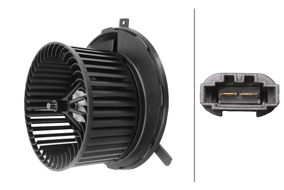 HELLA, HVAC BLOWER MOTOR, VOLKSWAGEN, CC, EOS, GOLF, GOLF R, GTI, JETTA, PASSAT, R32, RABBIT, TIGUAN, TIGUAN LIMITED, 2005-2018