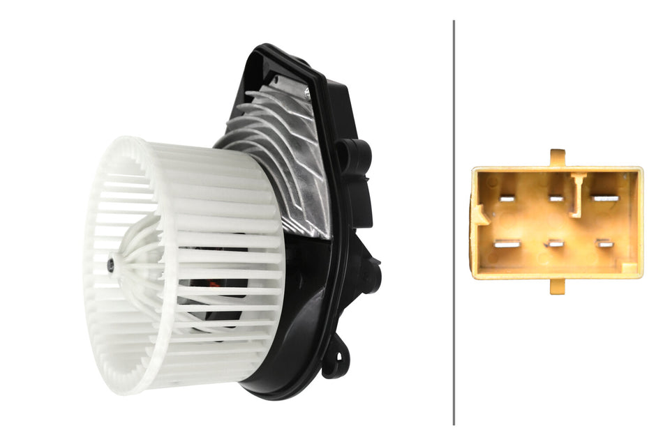 HELLA, HVAC BLOWER MOTOR, AUDI, VOLKSWAGEN, PASSAT, S4, 1998-2005