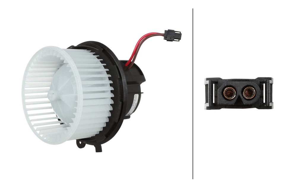 HELLA, HVAC BLOWER MOTOR, MERCEDES-BENZ, C300, C350, C63 AMG, E350, E550, E63 AMG, GLK250, GLK350, SLS AMG, 2008-2015