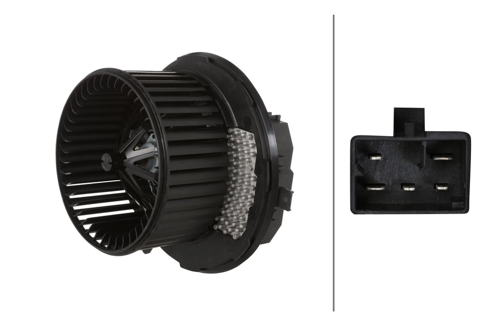 HELLA, HVAC BLOWER MOTOR, AUDI, VOLKSWAGEN, A3, A3 QUATTRO, BEETLE, CC, EOS, GOLF, GOLF R, GTI, JETTA, PASSAT, Q3, Q3 QUATTRO, RABBIT, TIGUAN, TIGUAN LIMITED, TT, TT QUATTRO, TT RS QUATTRO, TTS QUATTRO, 2005-2022