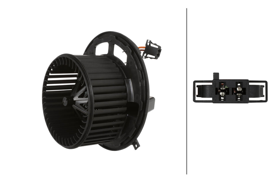 HELLA, HVAC BLOWER MOTOR, BMW, 1 SERIES M, 128I, 135I, 325I, 325XI, 328I, 328I XDRIVE, 328XI, 335D, 335I, 335I XDRIVE, 335IS, 335XI, M3, X1, X3, X4, Z4, 2006-2018
