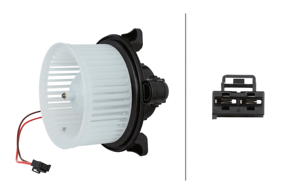 HELLA, HVAC BLOWER MOTOR, MERCEDES-BENZ, A220, CLA250, CLA35 AMG, CLA45 AMG, GLA250, GLA35 AMG, GLA45 AMG, GLB250, GLB35 AMG, 2014-2023