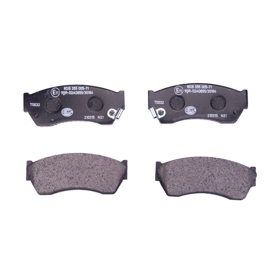 BRAKE PAD SET, LOW-METALLIC