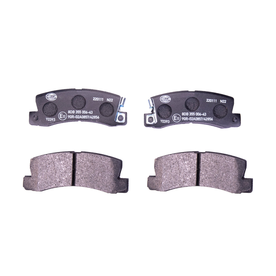 BRAKE PAD SET, LOW-METALLIC