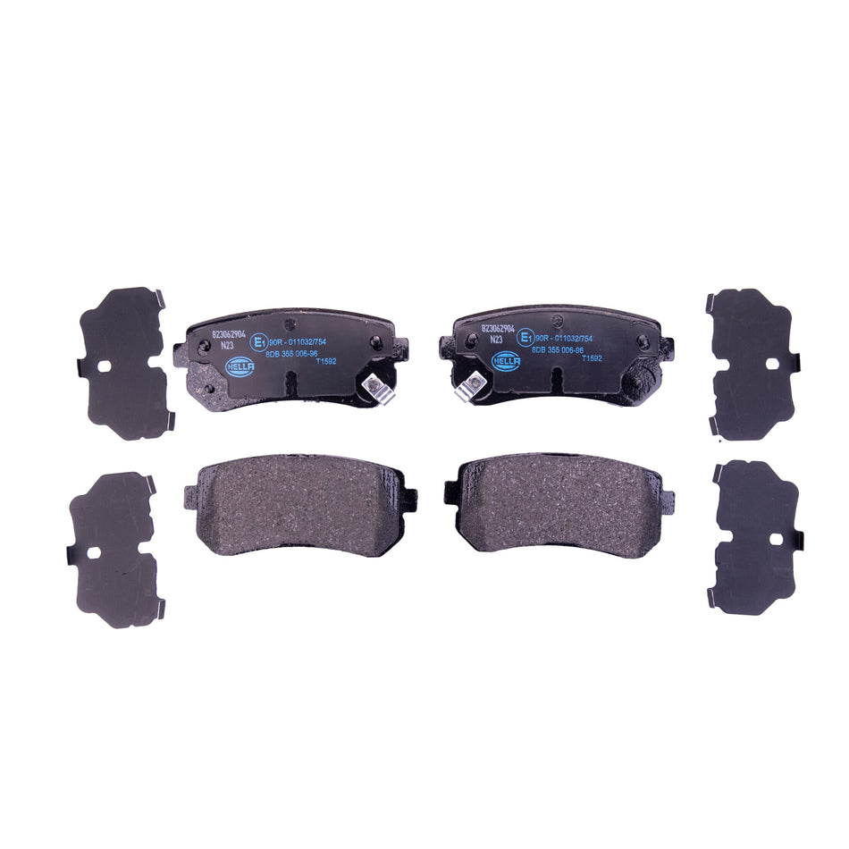 BRAKE PAD SET, LOW-METALLIC