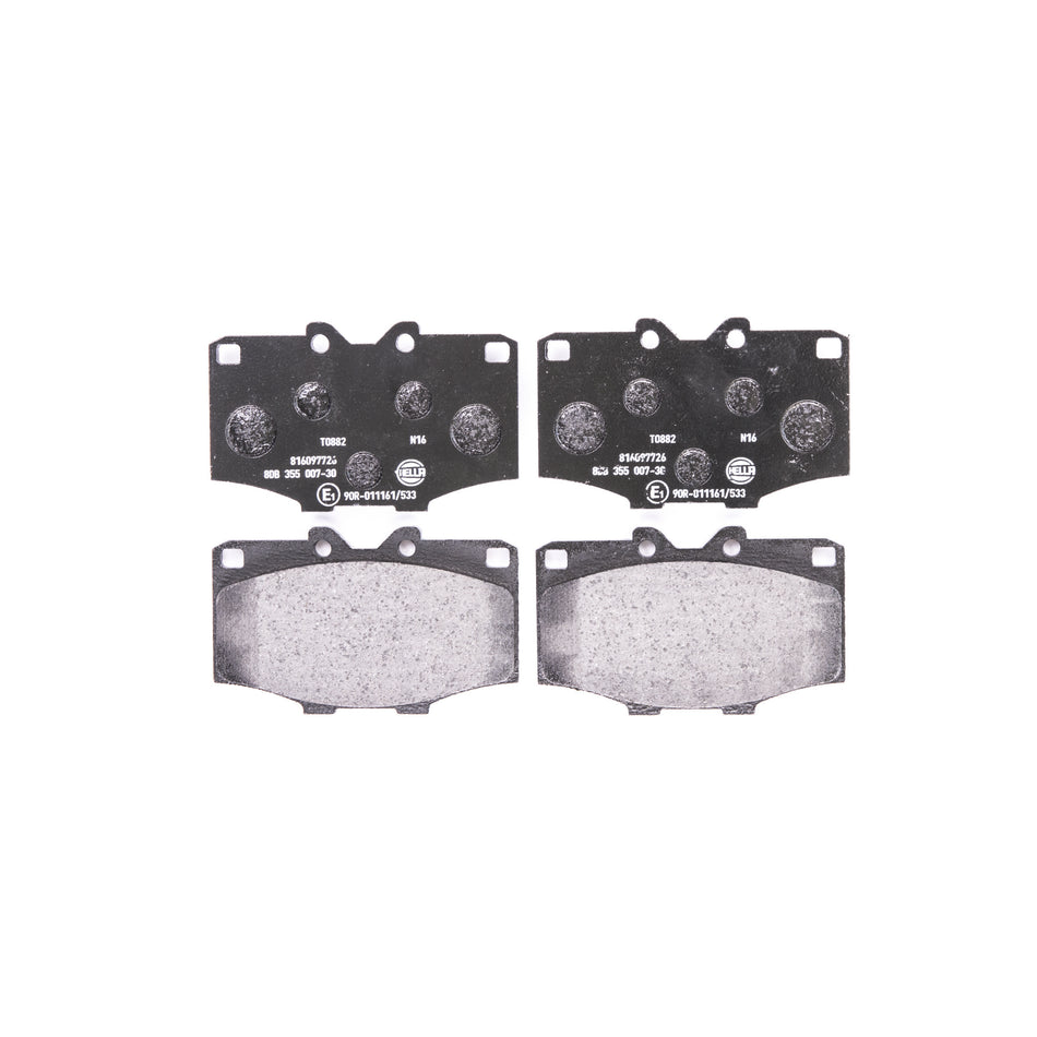 BRAKE PAD SET, LOW-METALLIC