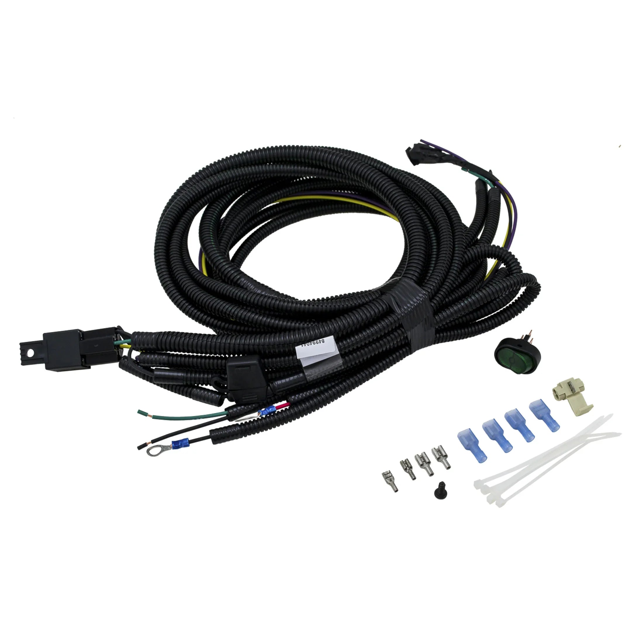 HELLA Wiring Harness for 500/450 Halogen Lights — diagonal-left view of wiring harness kit