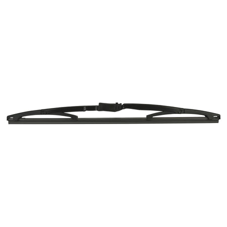 Black Hella rear windshield wiper blade, durable all-season design with precision fit.